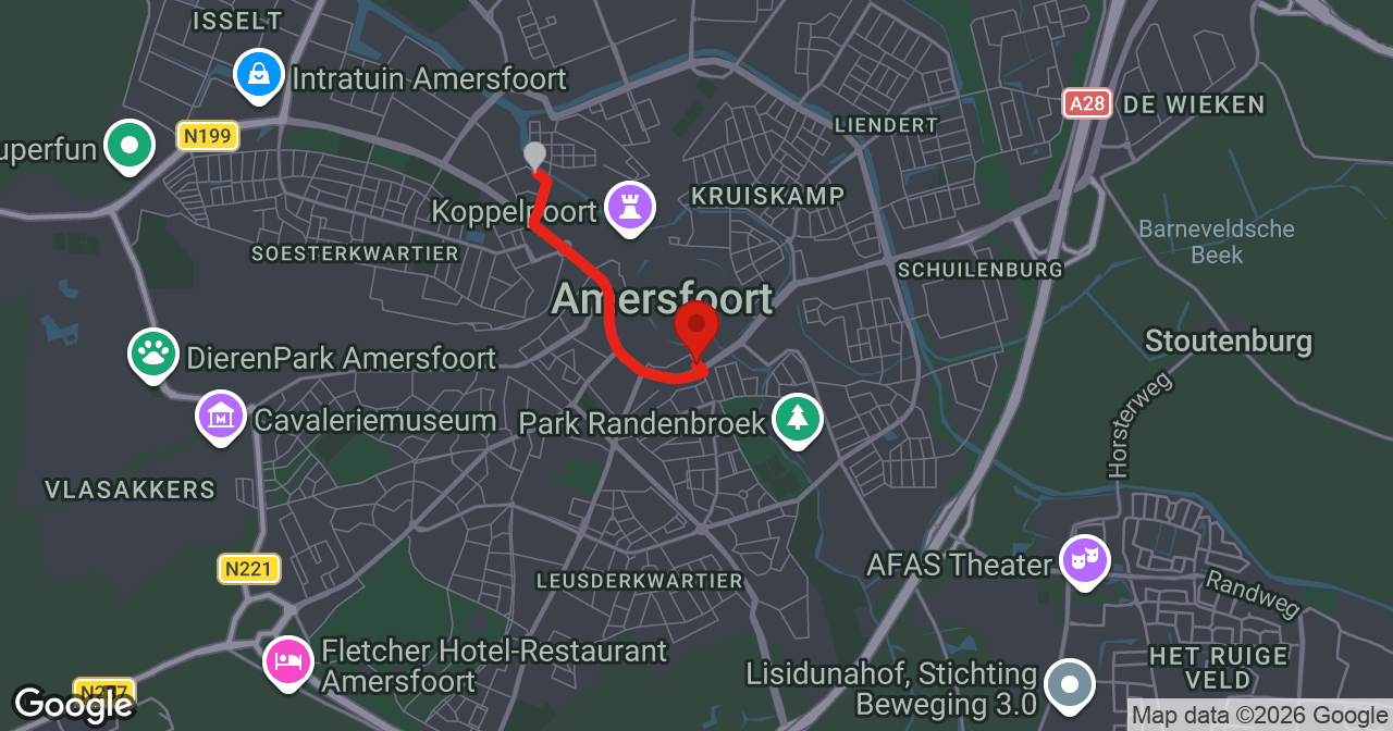 Kaart van de meldlocatie