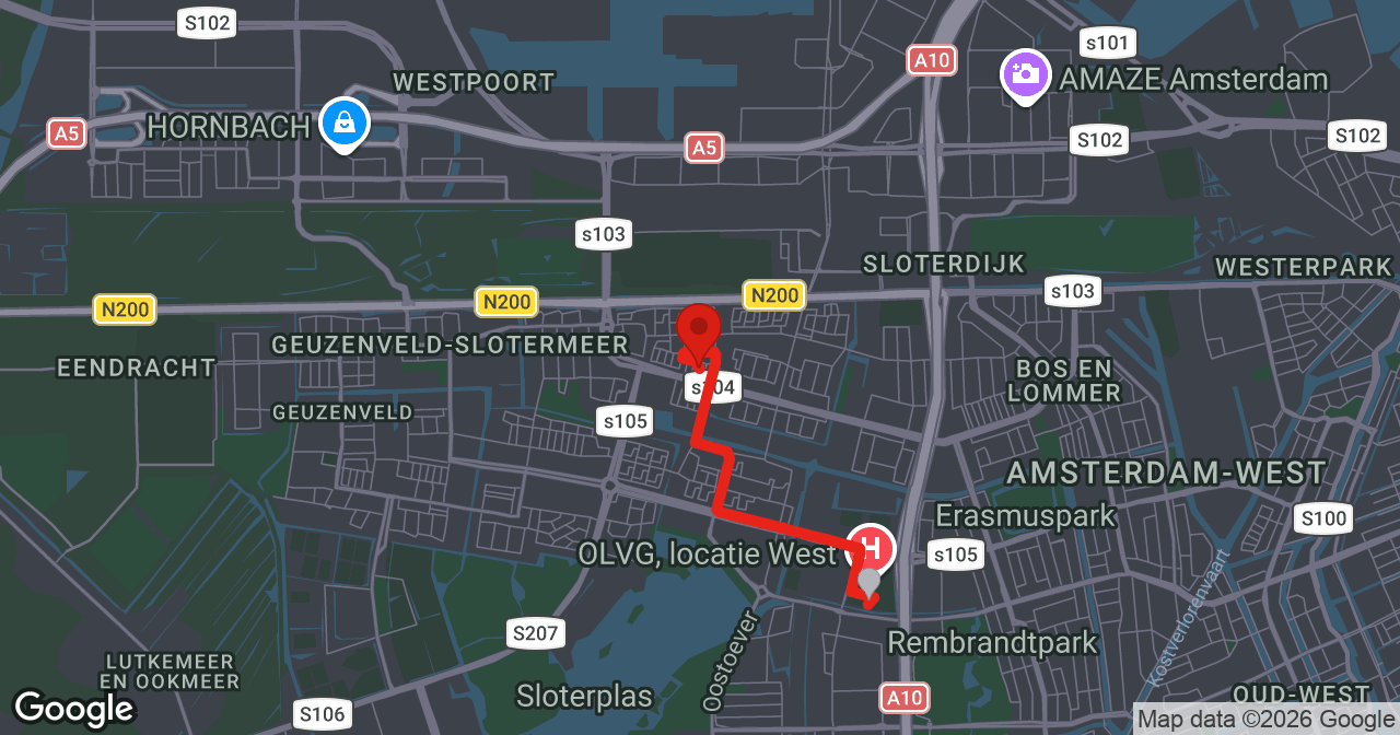 Kaart van de meldlocatie