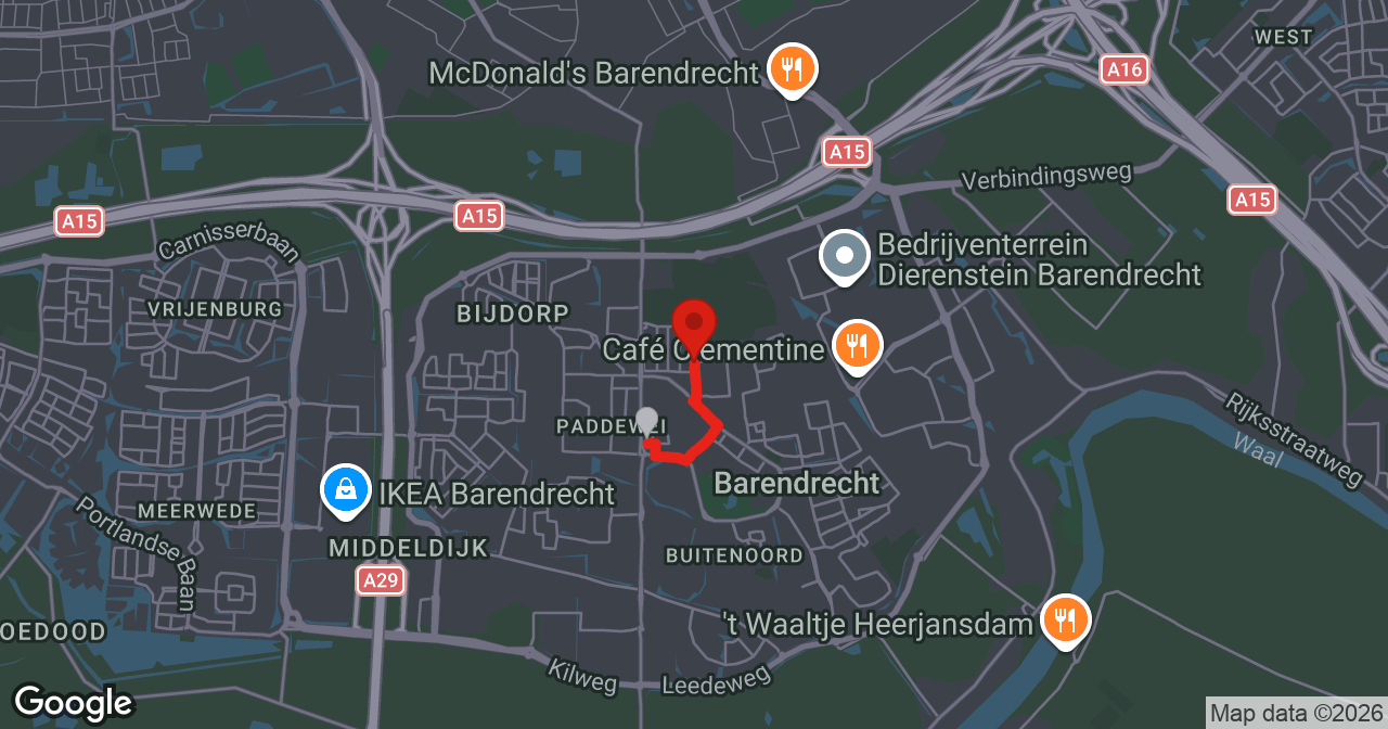 Kaart van de meldlocatie