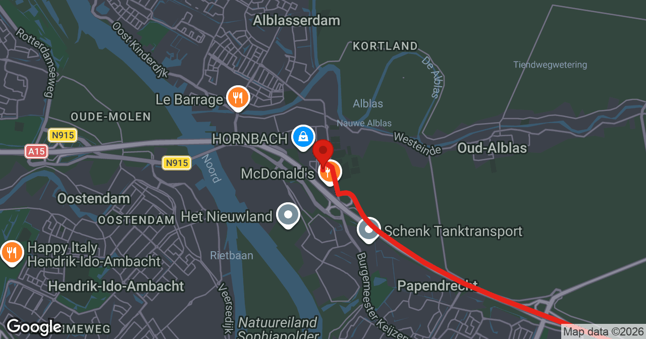 Kaart van de meldlocatie