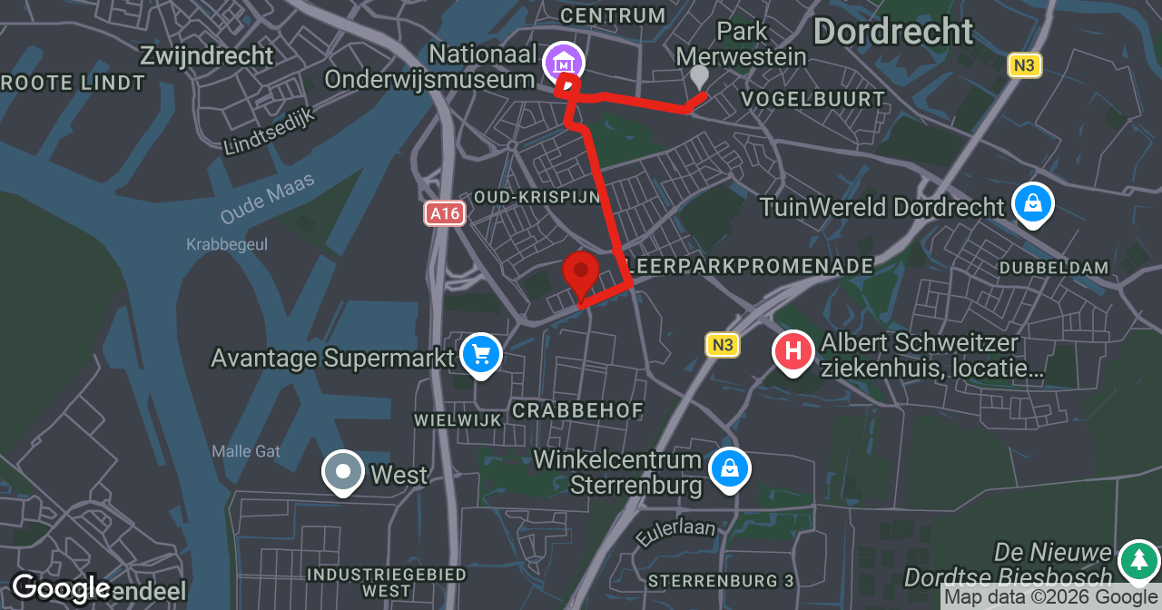 Kaart van de meldlocatie