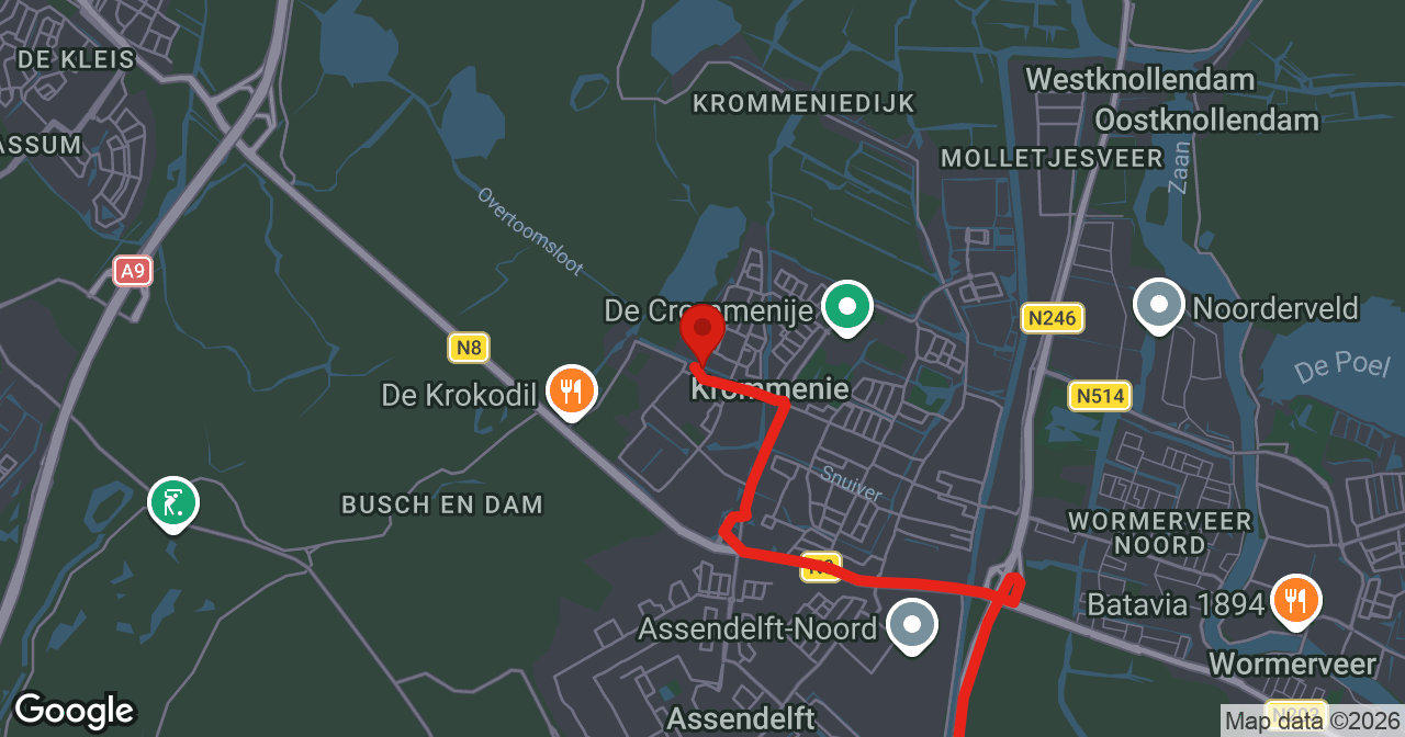 Kaart van de meldlocatie