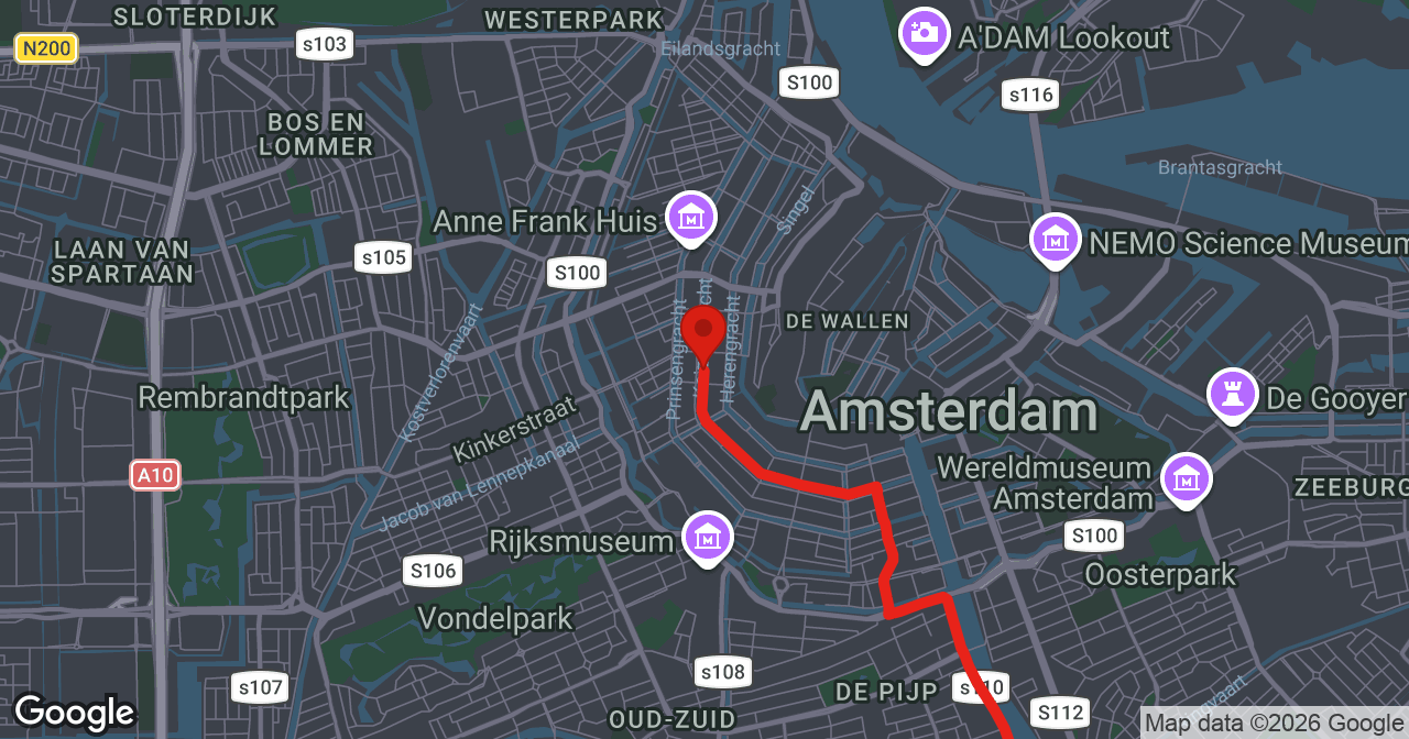 Kaart van de meldlocatie