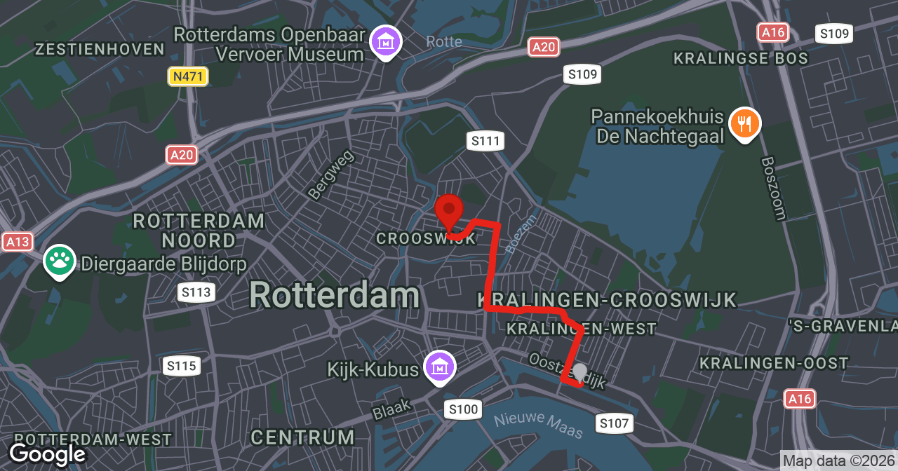Kaart van de meldlocatie