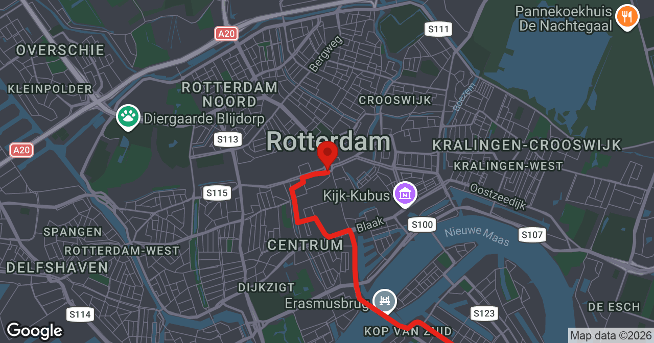 Kaart van de meldlocatie