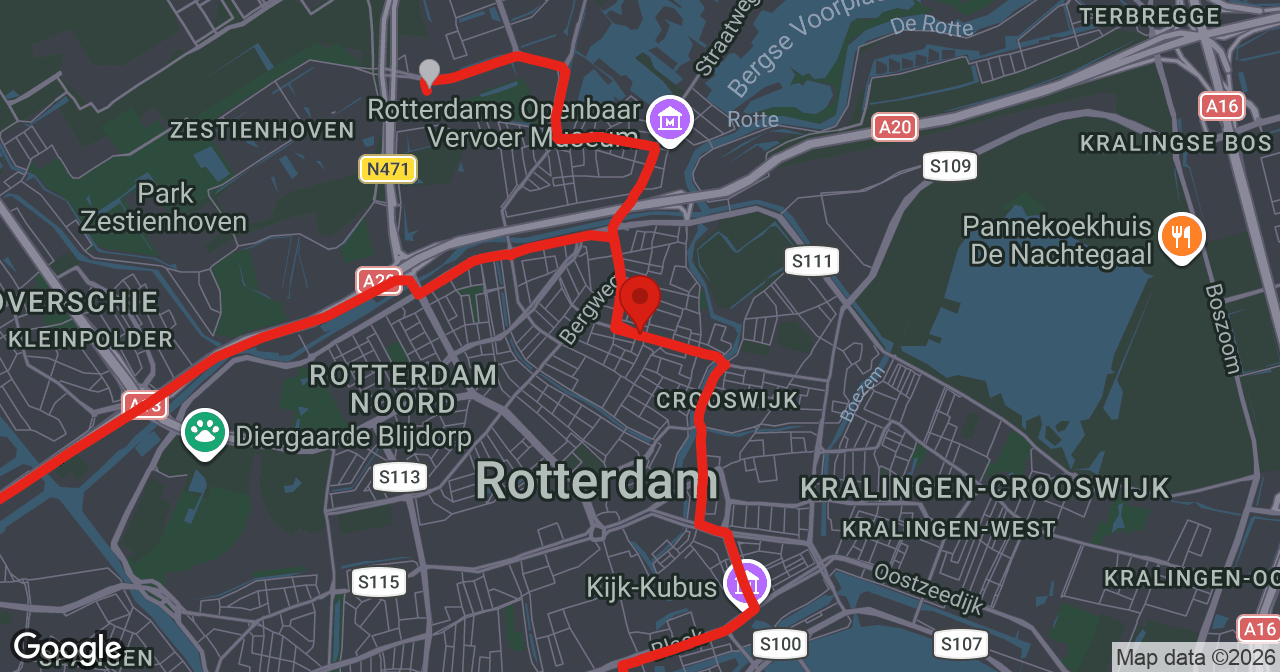 Kaart van de meldlocatie