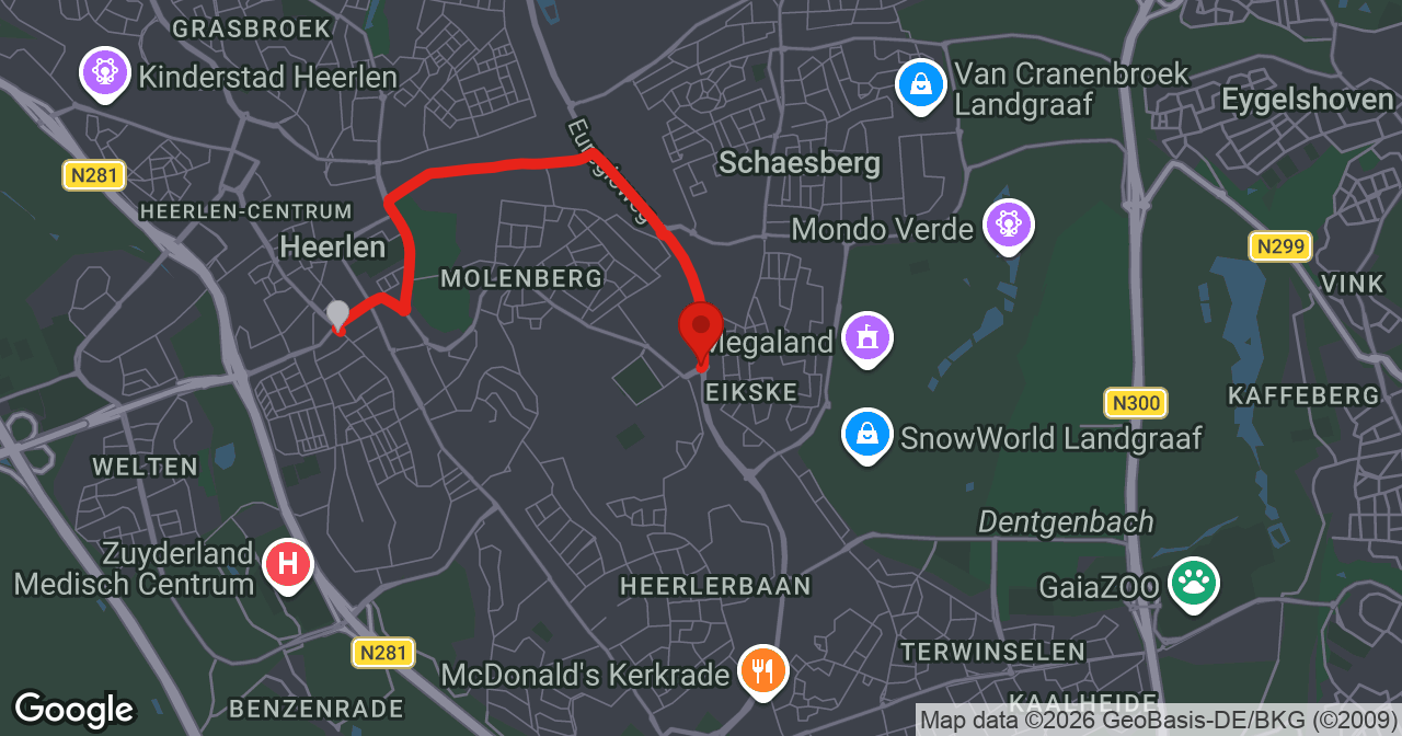 Kaart van de meldlocatie