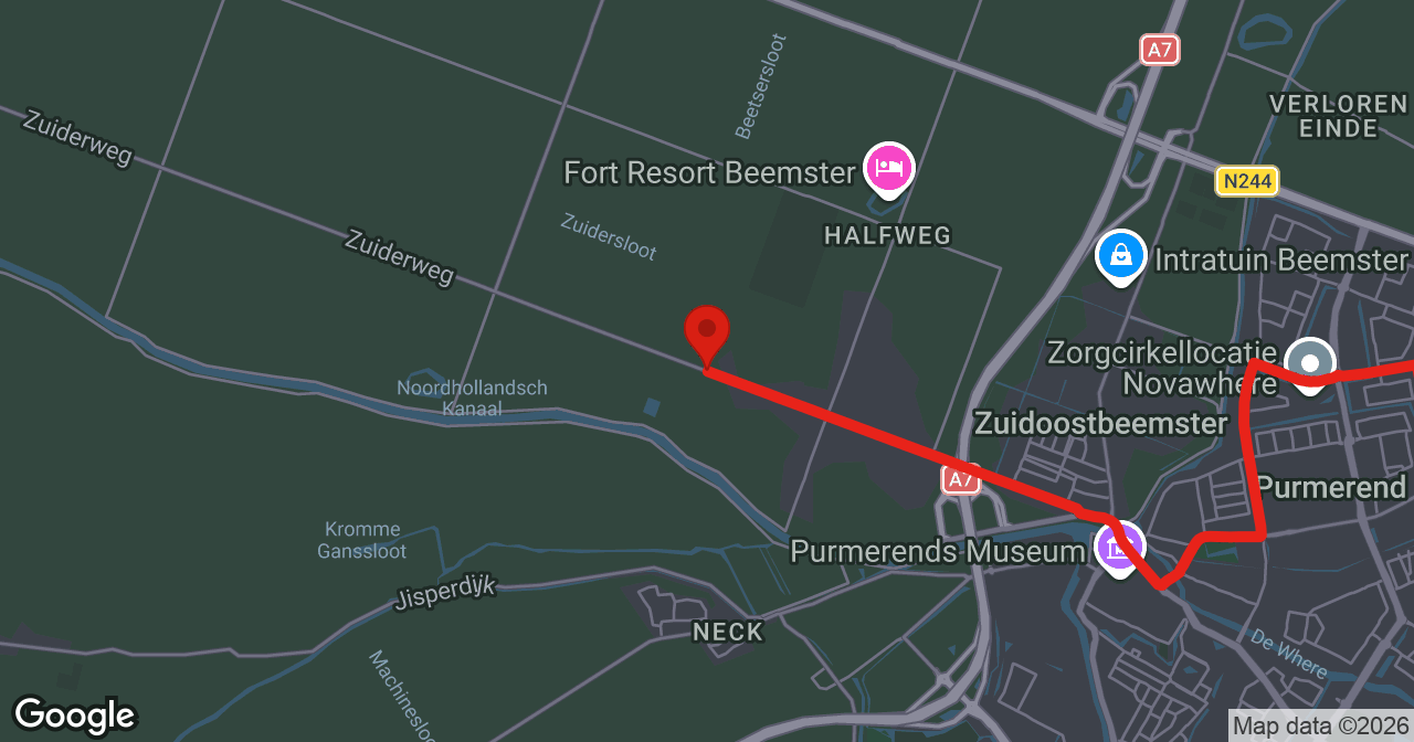 Kaart van de meldlocatie