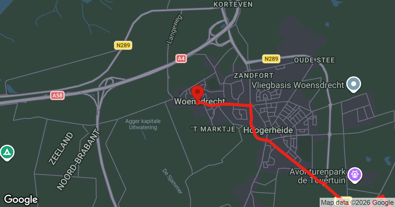 Kaart van de meldlocatie