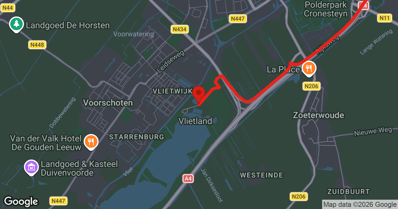 Kaart van de meldlocatie