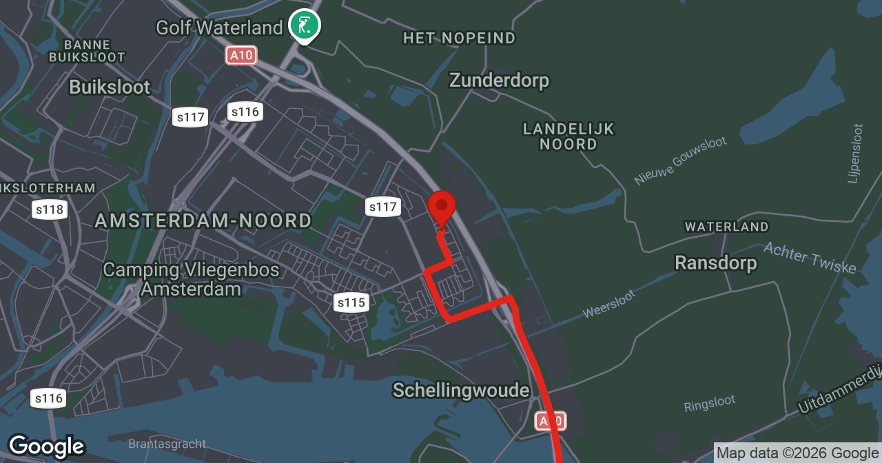 Kaart van de meldlocatie