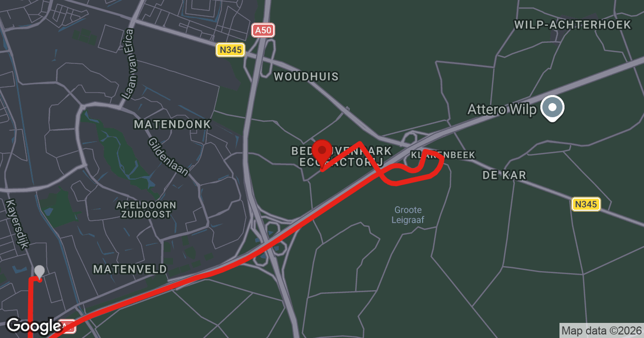 Kaart van de meldlocatie