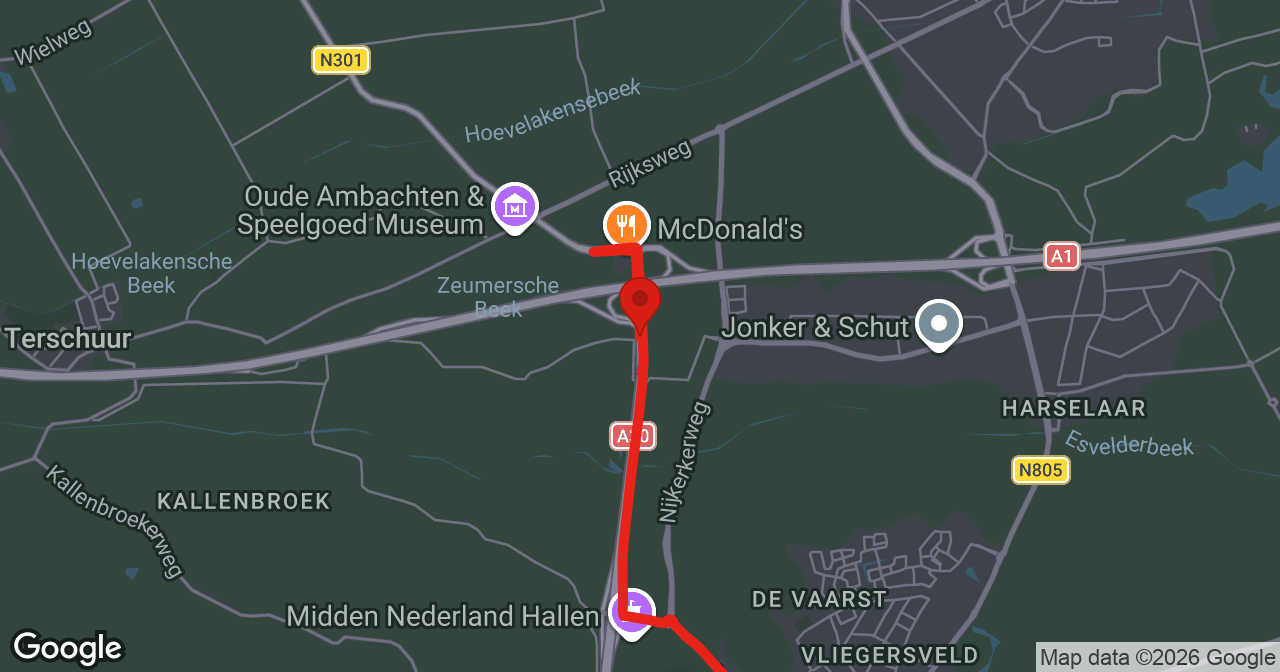 Kaart van de meldlocatie