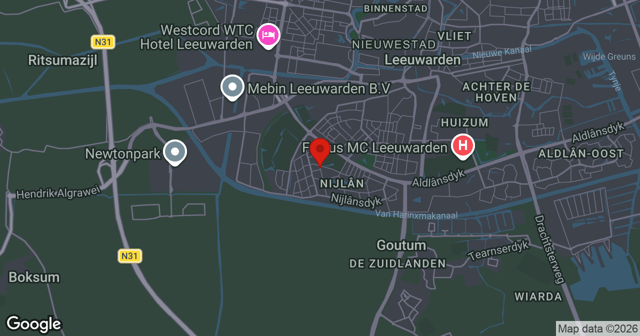 Kaart van de meldlocatie
