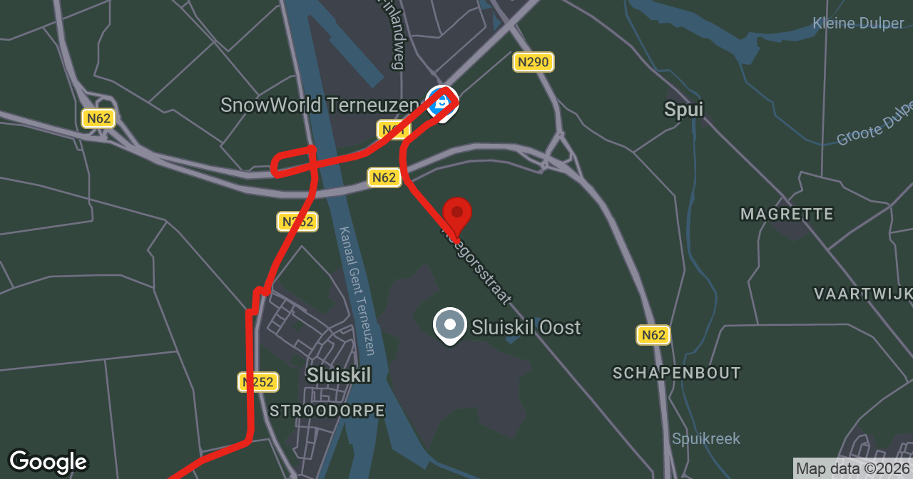 Kaart van de meldlocatie