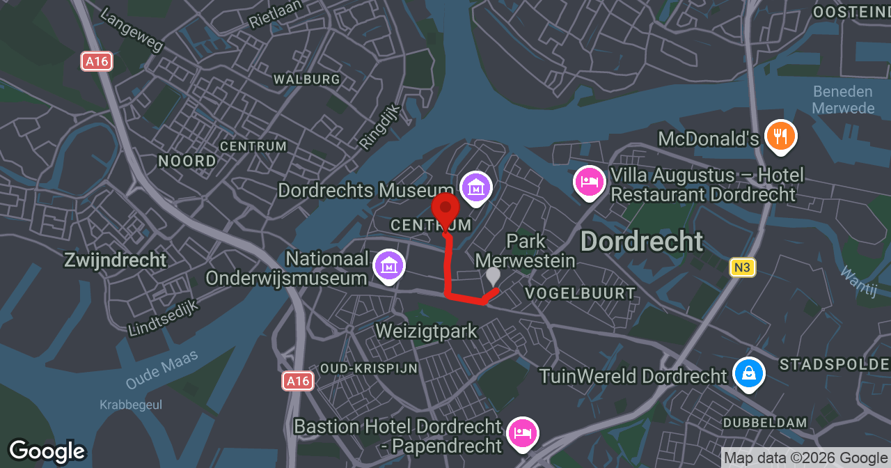 Kaart van de meldlocatie