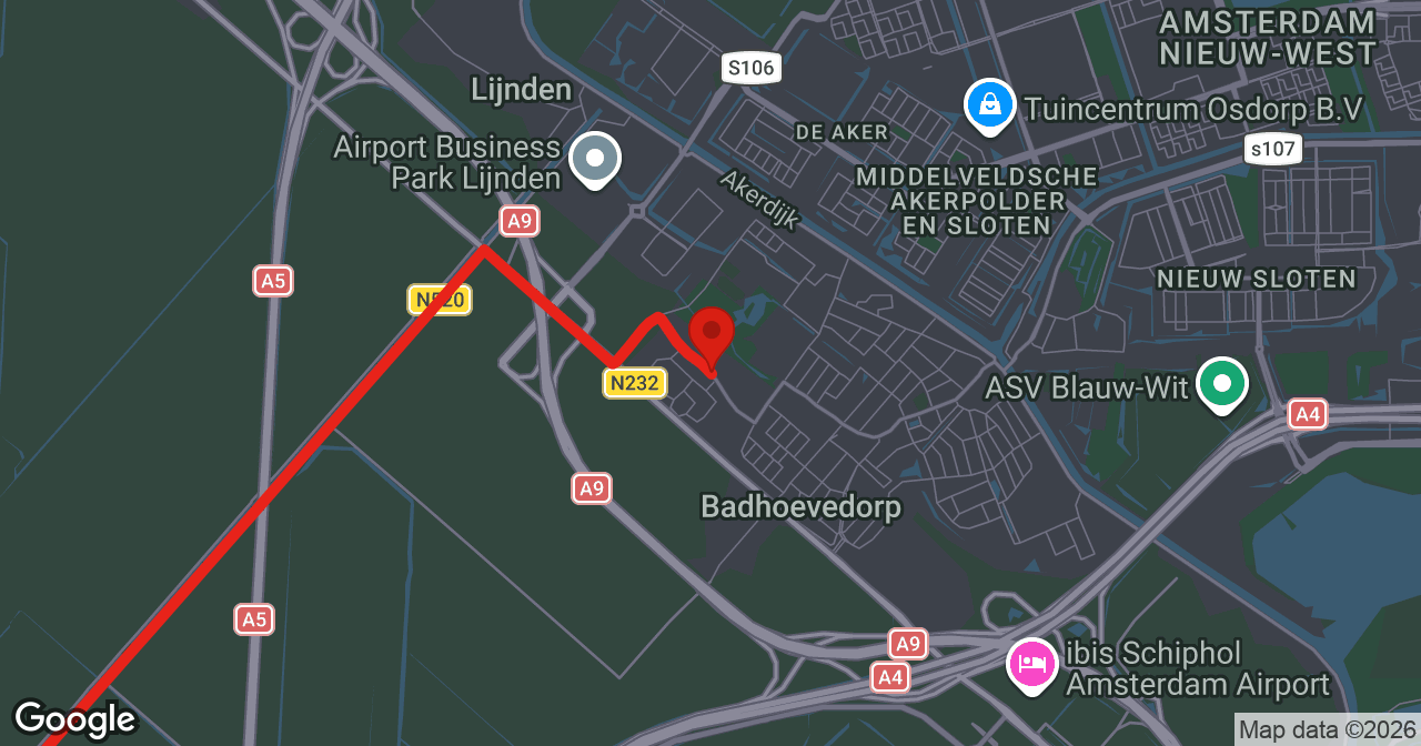 Kaart van de meldlocatie