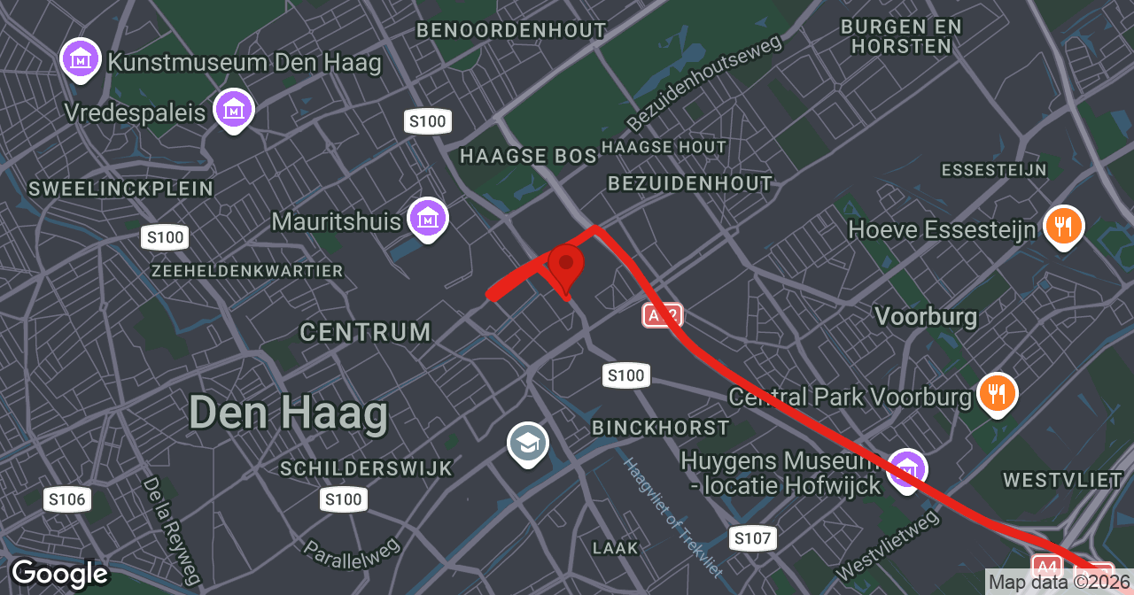 Kaart van de meldlocatie
