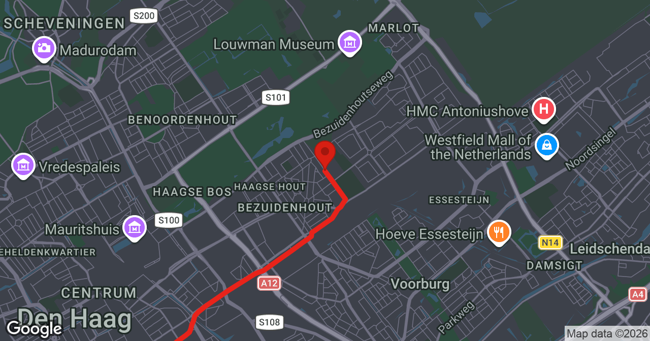 Kaart van de meldlocatie