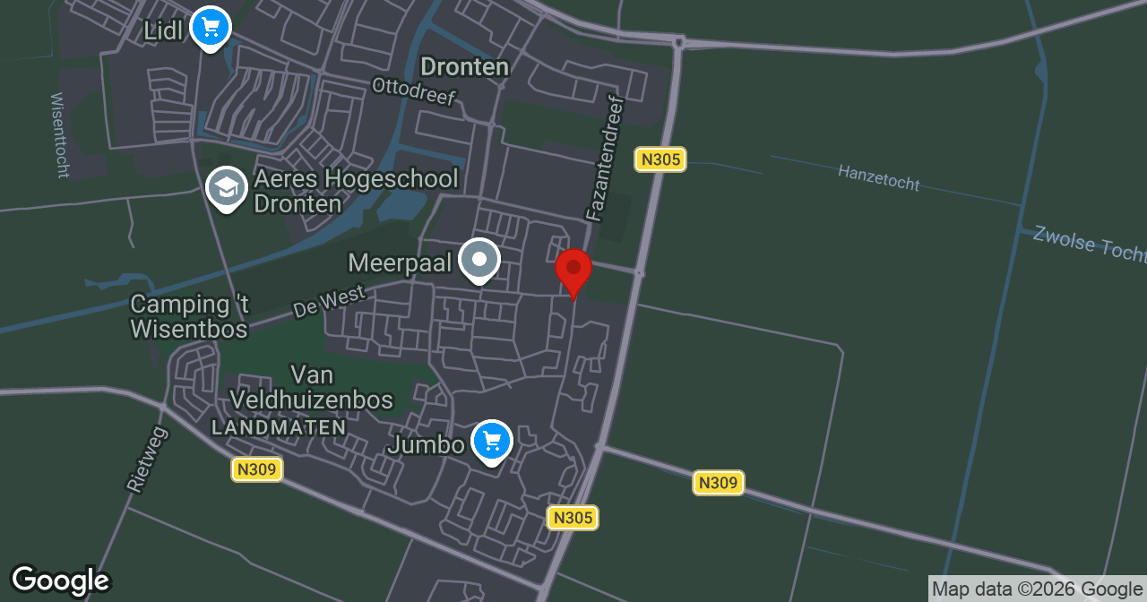 Kaart van de meldlocatie