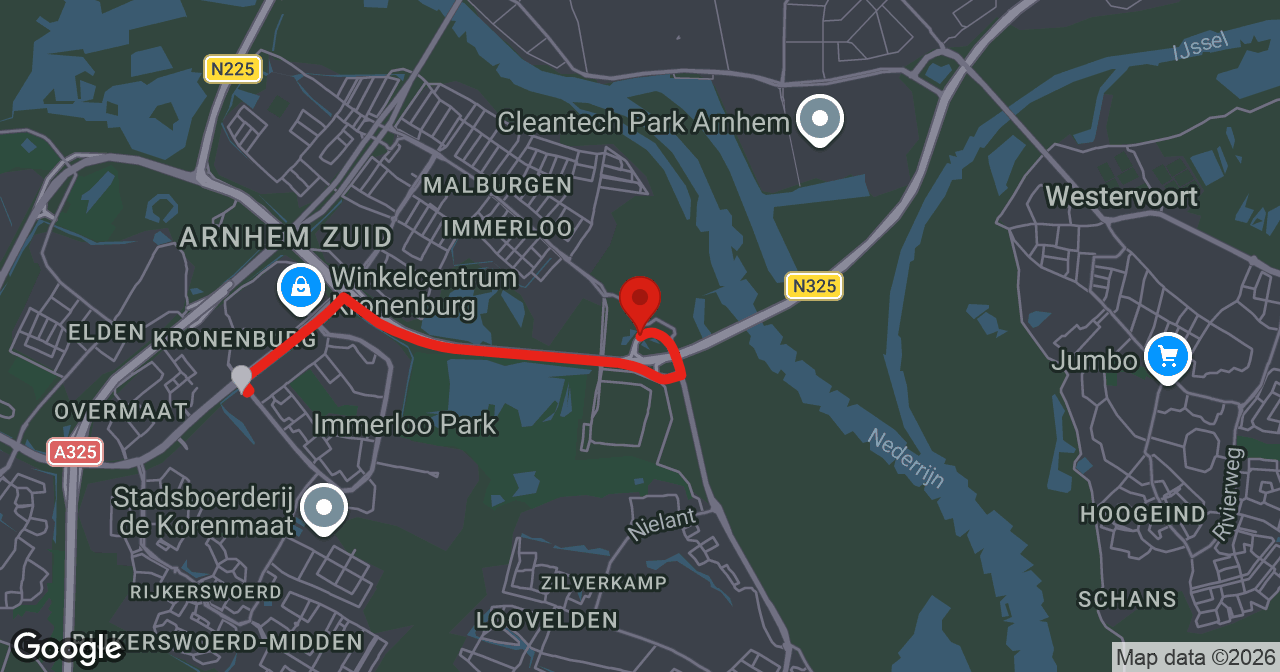 Kaart van de meldlocatie