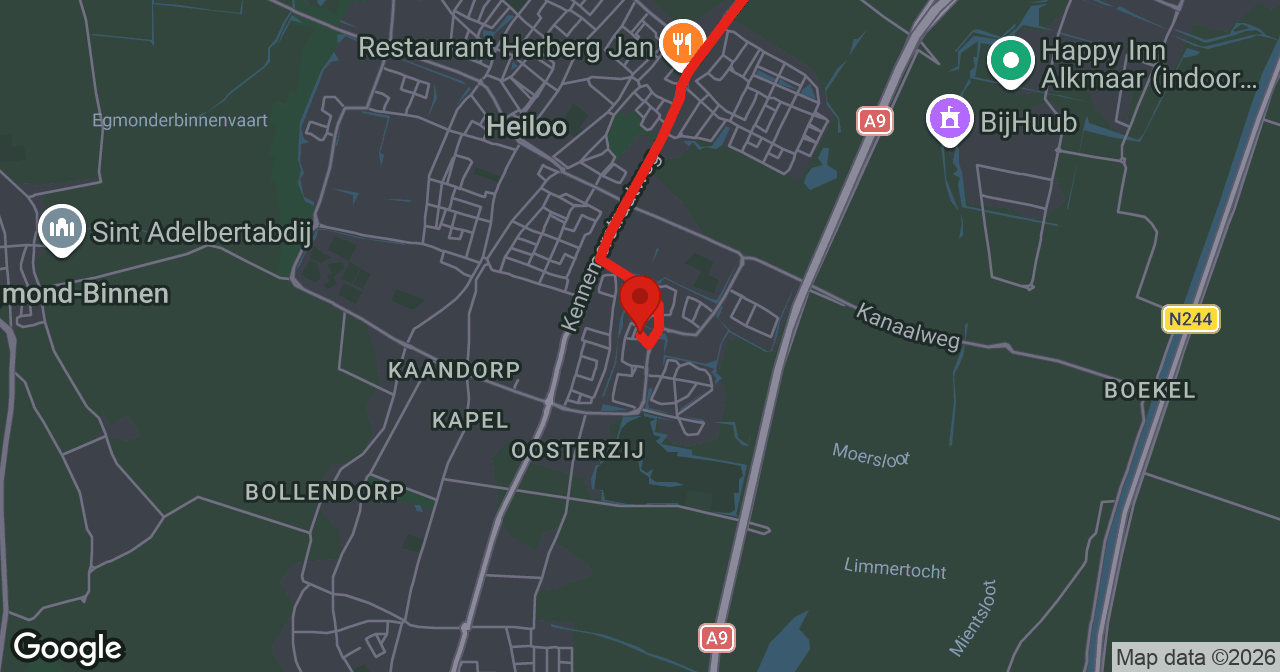 Kaart van de meldlocatie