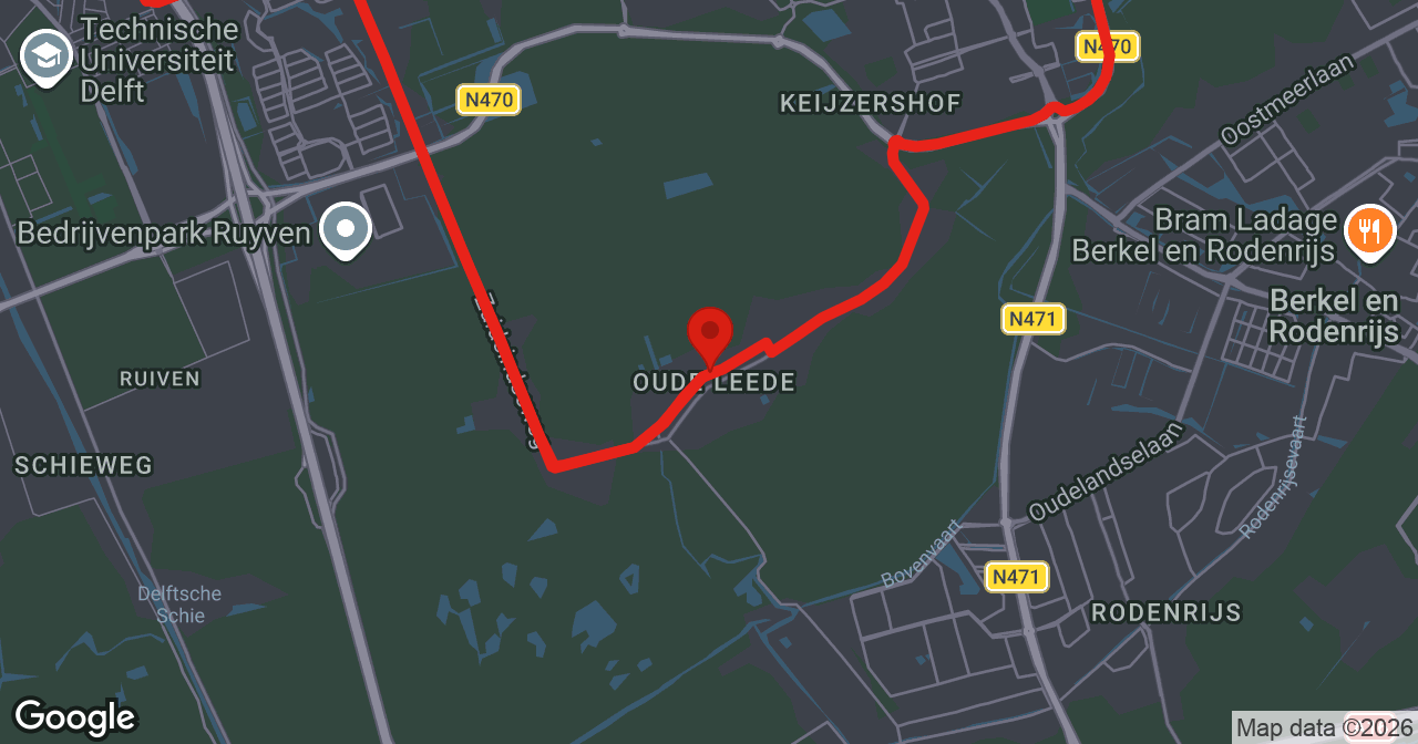 Kaart van de meldlocatie