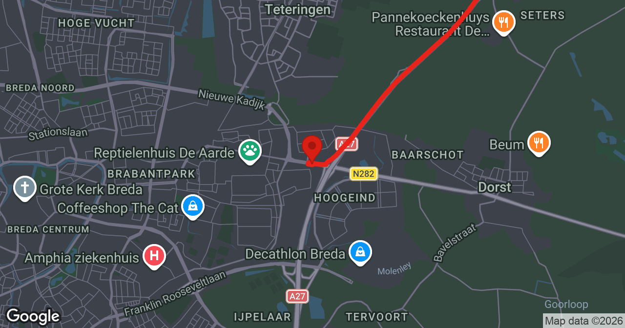 Kaart van de meldlocatie