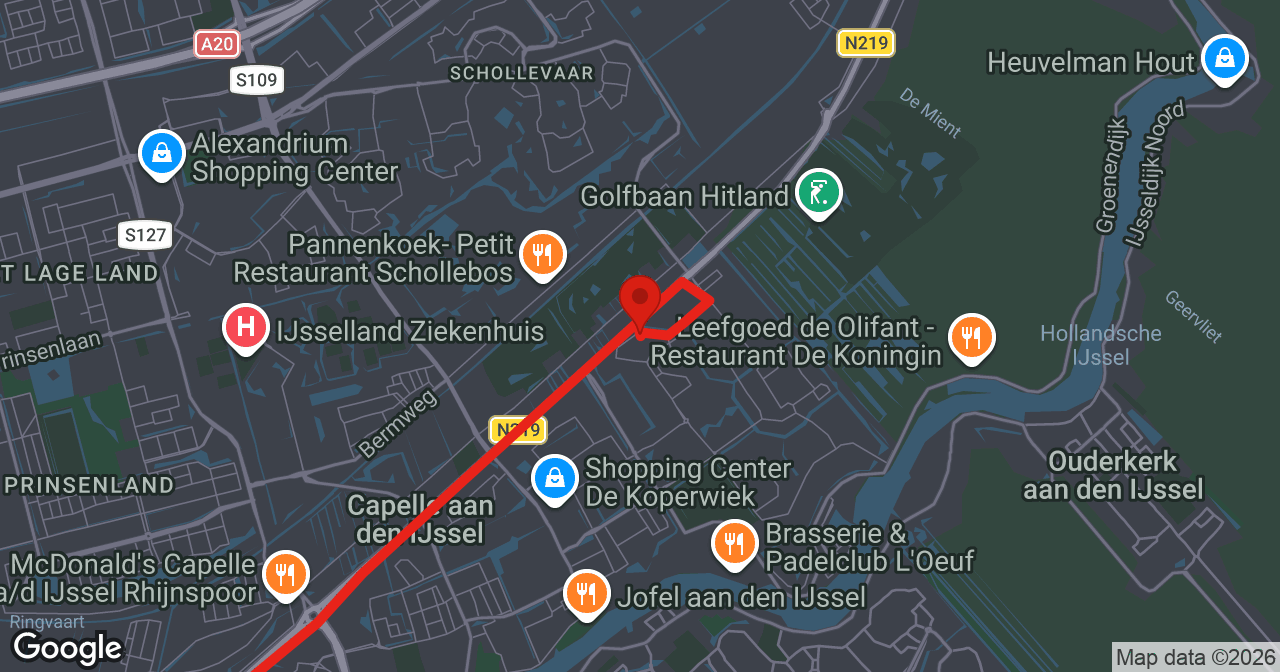 Kaart van de meldlocatie