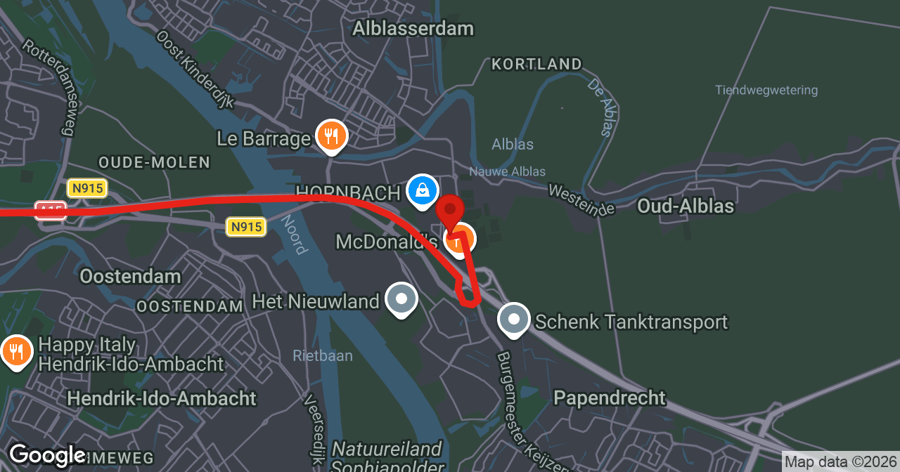 Kaart van de meldlocatie
