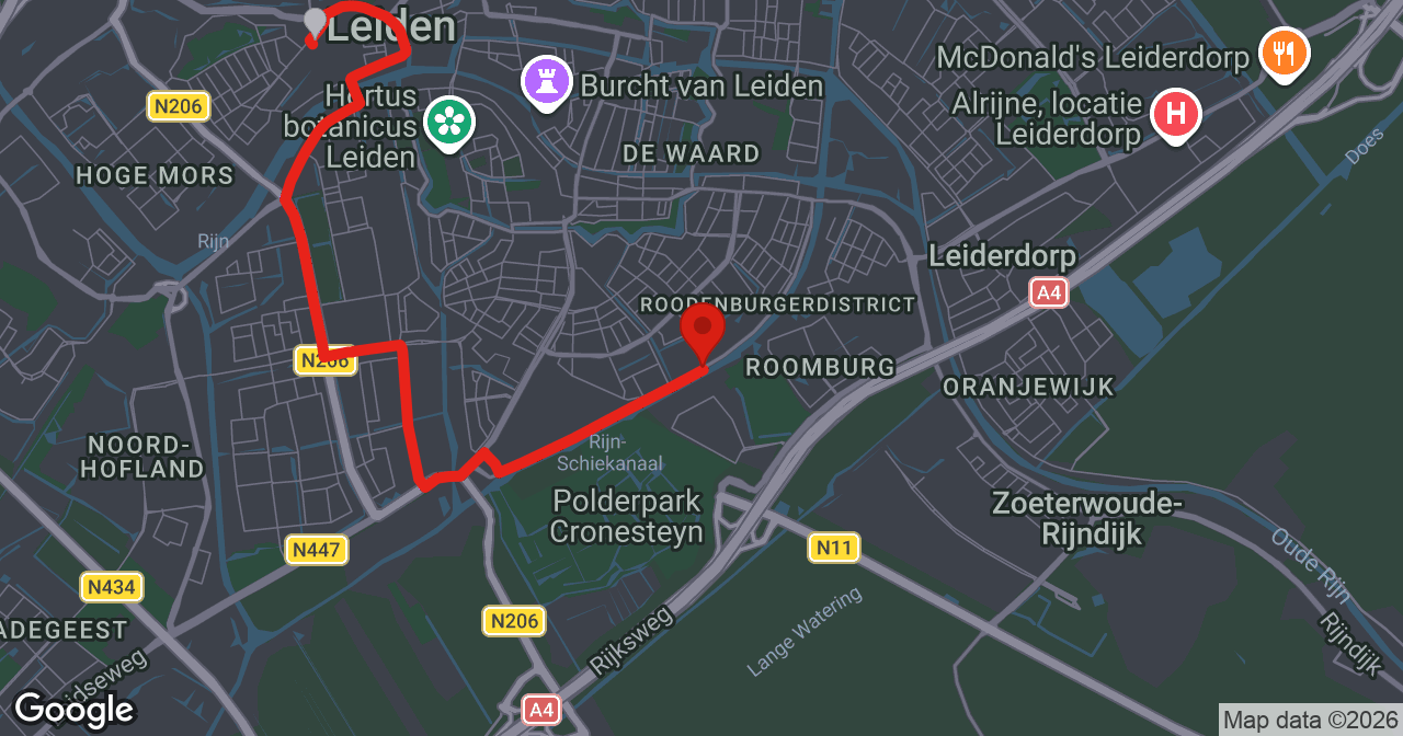 Kaart van de meldlocatie