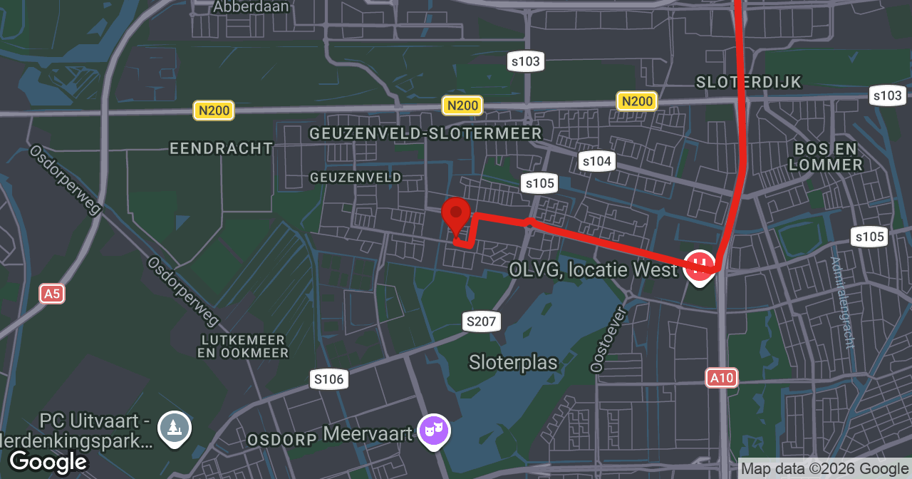 Kaart van de meldlocatie