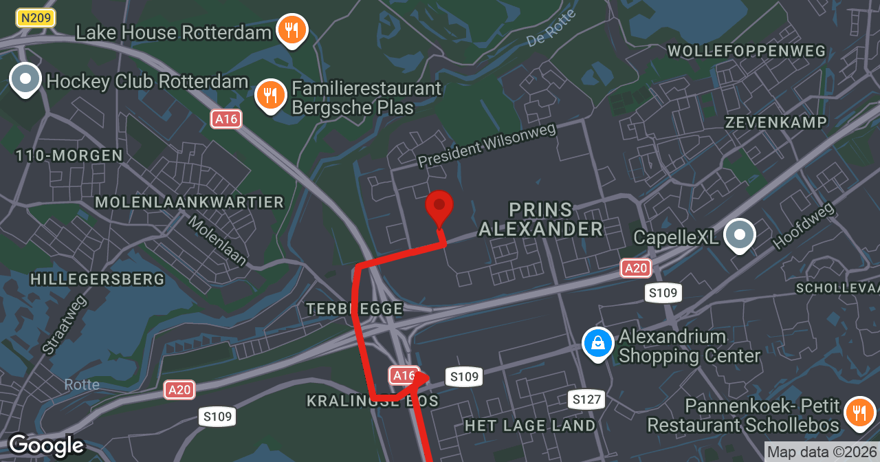 Kaart van de meldlocatie