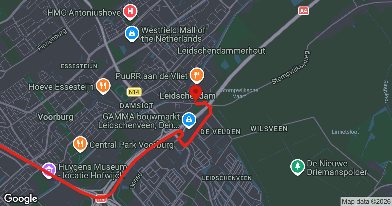 Kaart van de meldlocatie