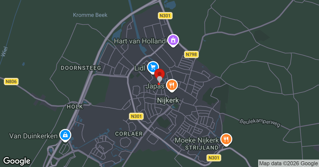 Kaart van de meldlocatie