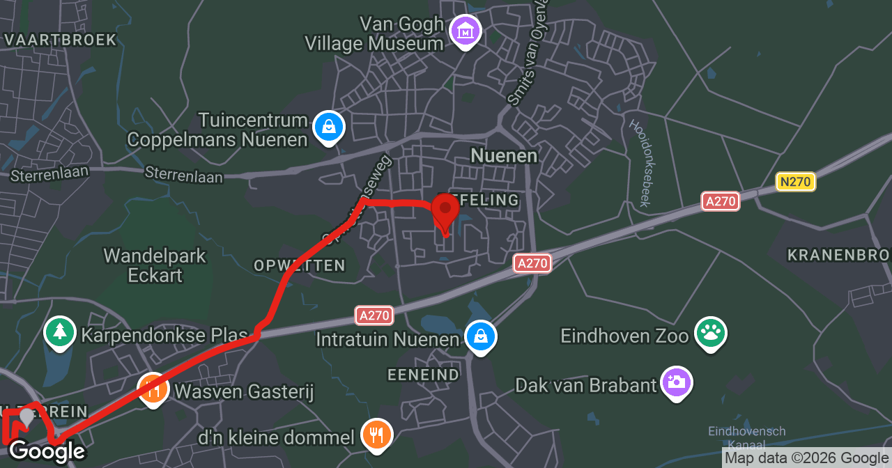 Kaart van de meldlocatie