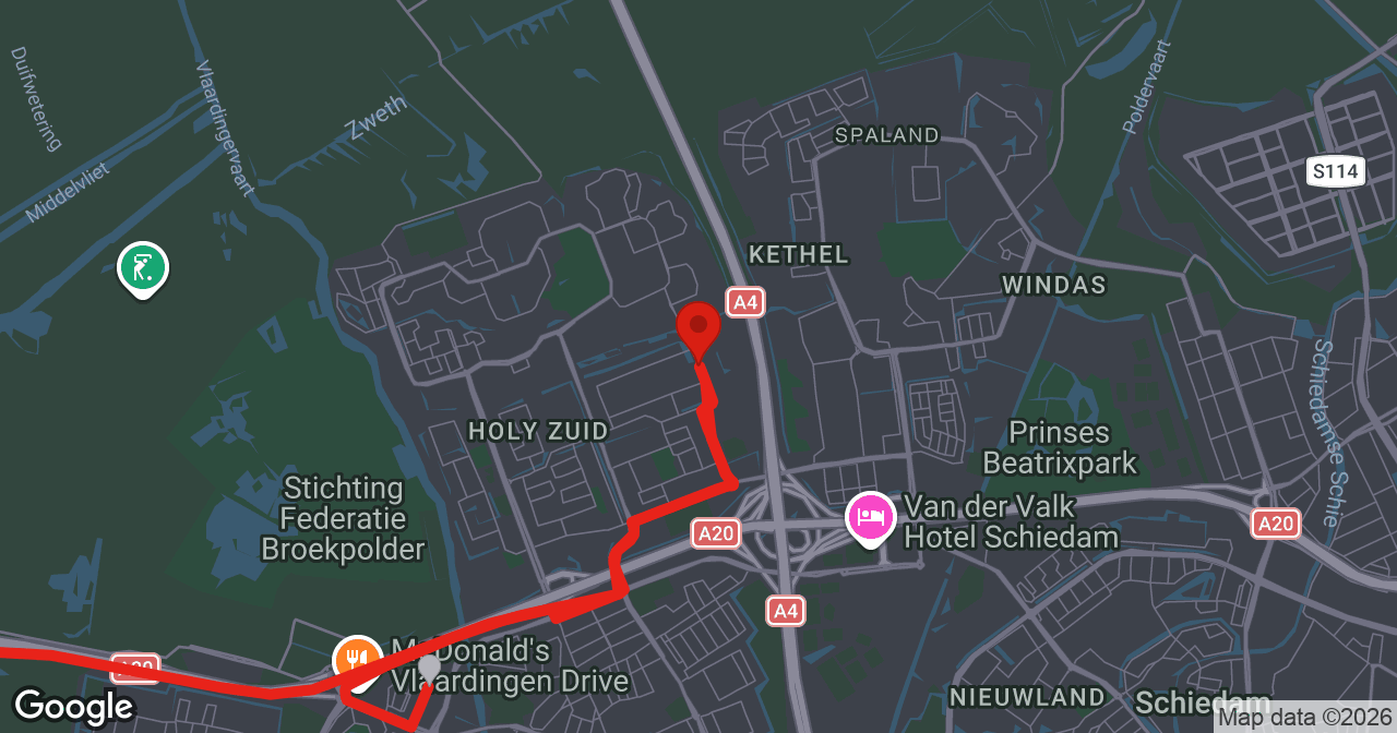 Kaart van de meldlocatie