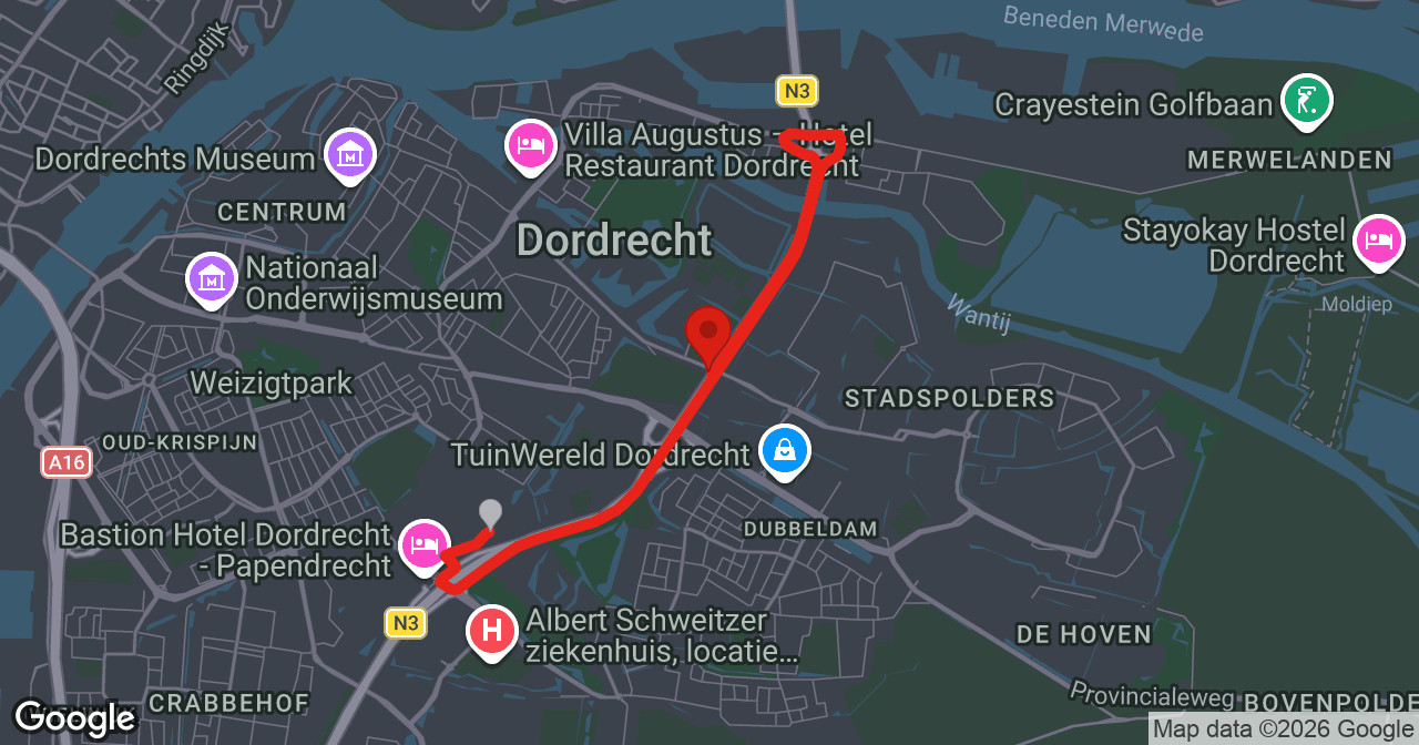 Kaart van de meldlocatie