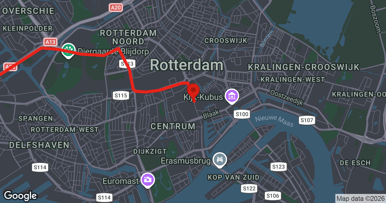 Kaart van de meldlocatie