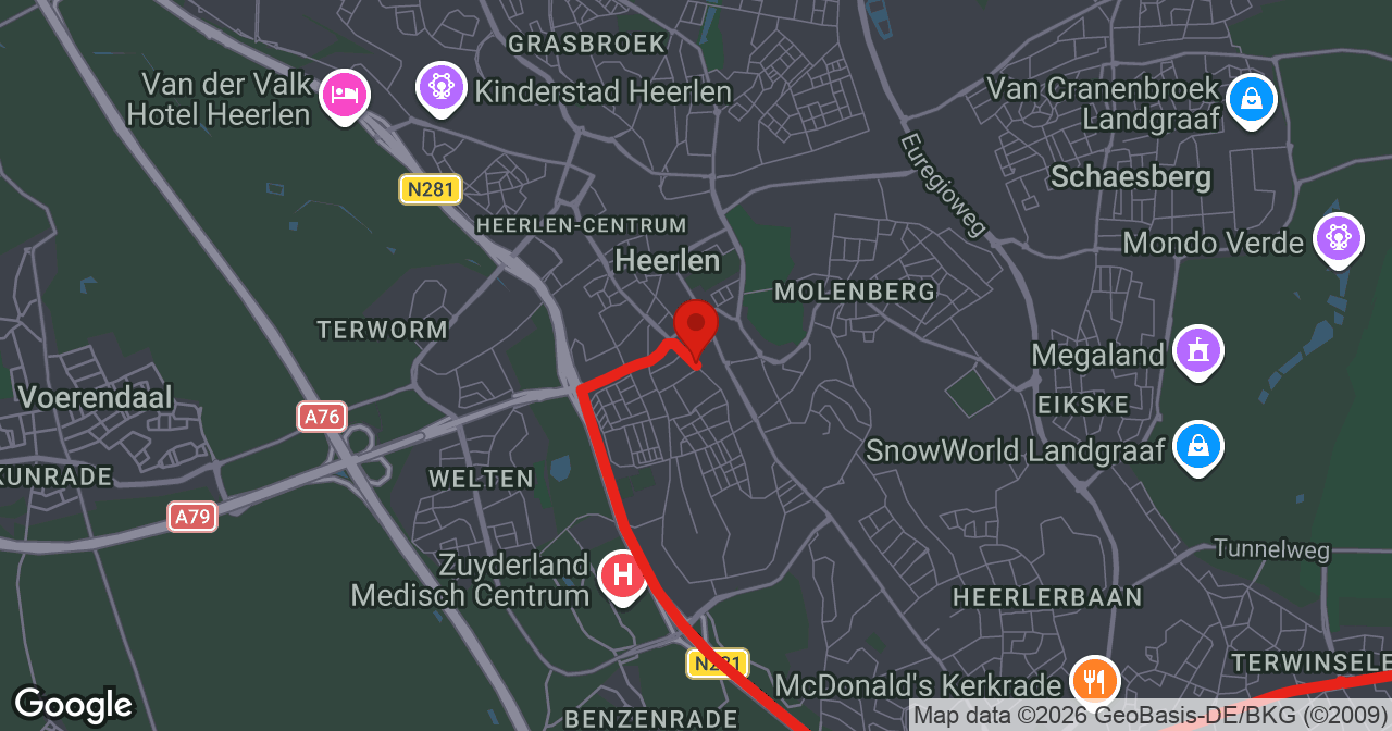 Kaart van de meldlocatie