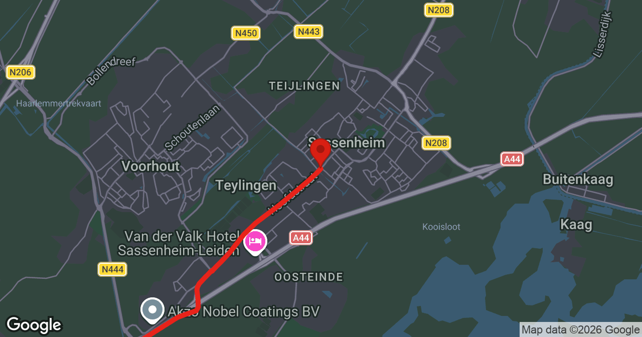 Kaart van de meldlocatie