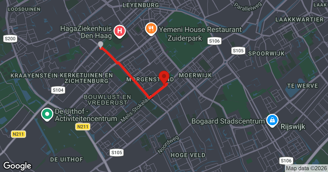 Kaart van de meldlocatie