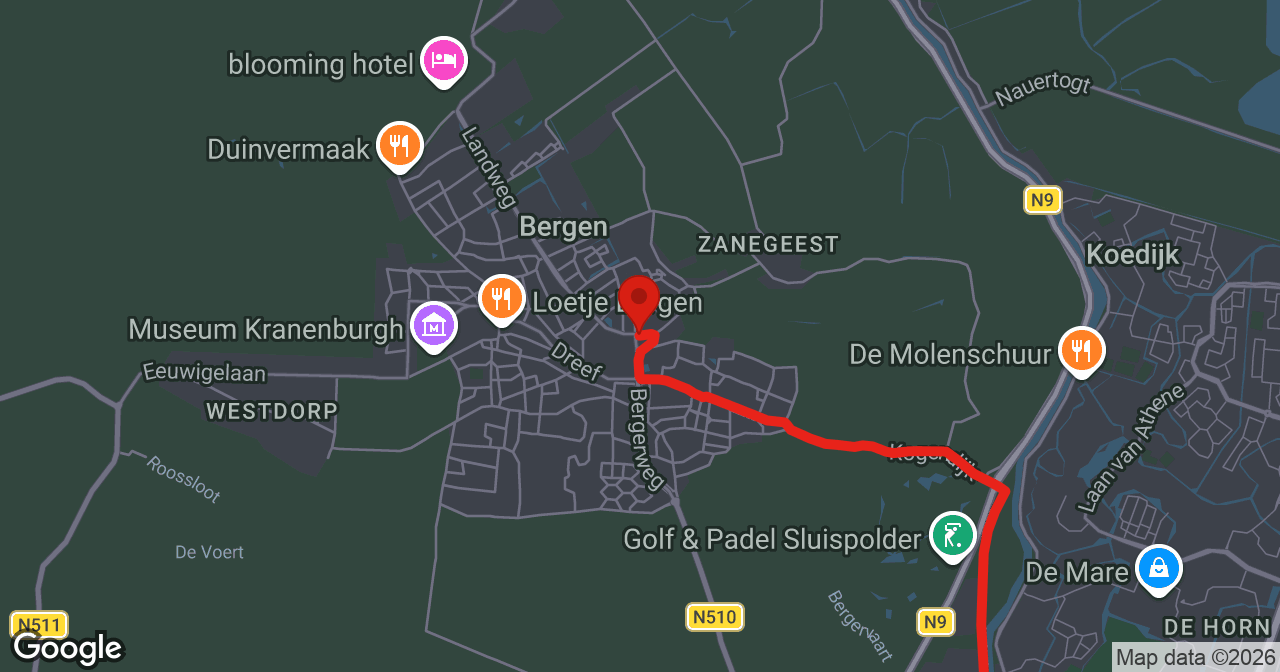 Kaart van de meldlocatie
