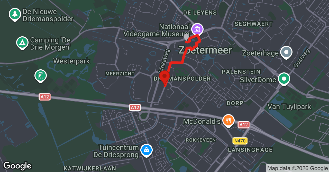 Kaart van de meldlocatie