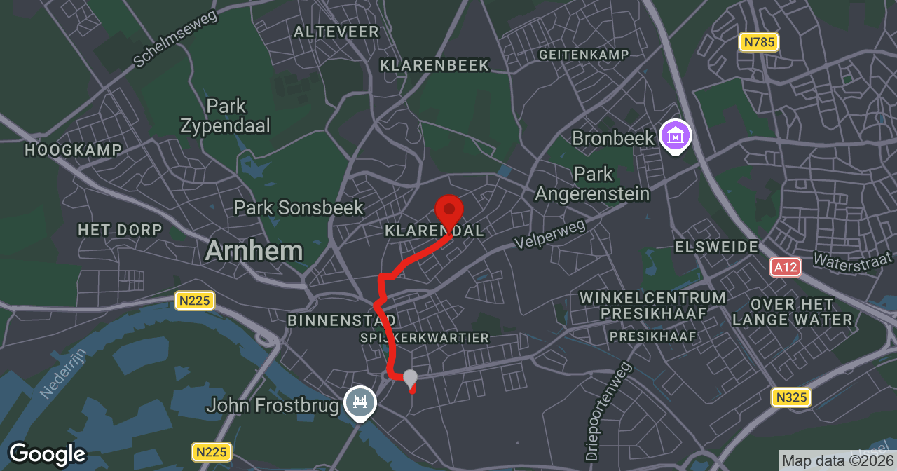Kaart van de meldlocatie