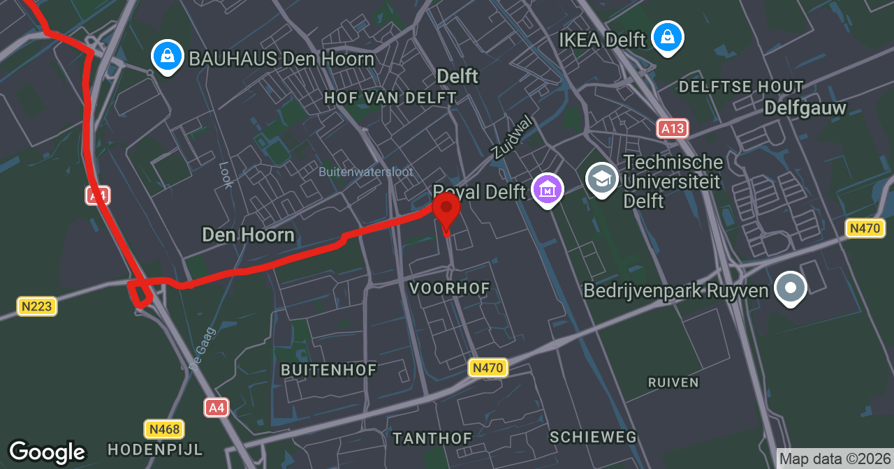 Kaart van de meldlocatie