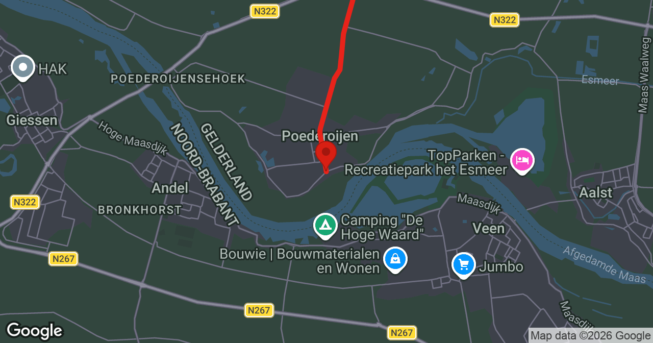 Kaart van de meldlocatie