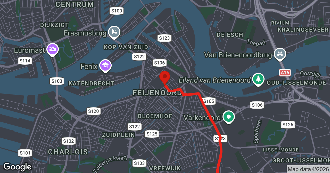 Kaart van de meldlocatie