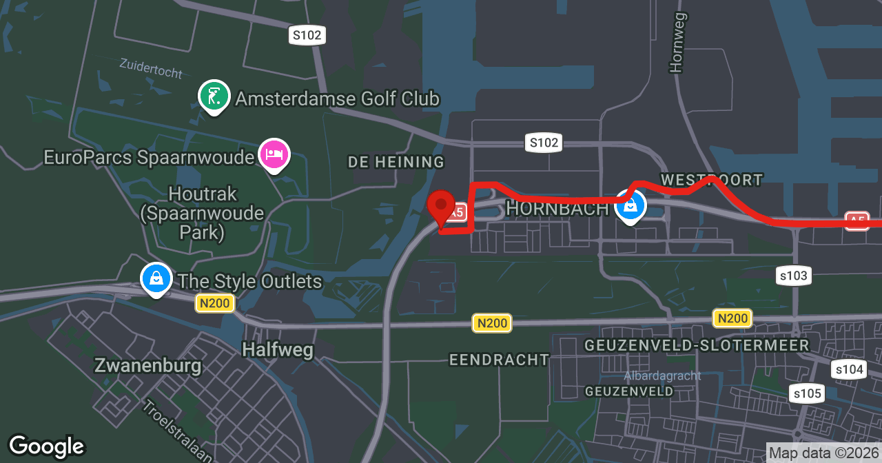 Kaart van de meldlocatie