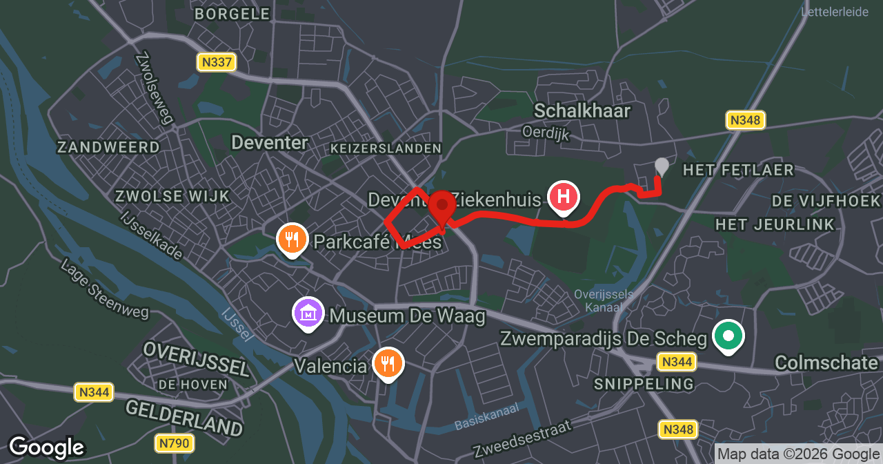 Kaart van de meldlocatie